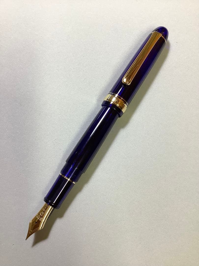 プラチナの万年筆 3776　シャルトルブルー　ペン先: F　【おまけ有り】
