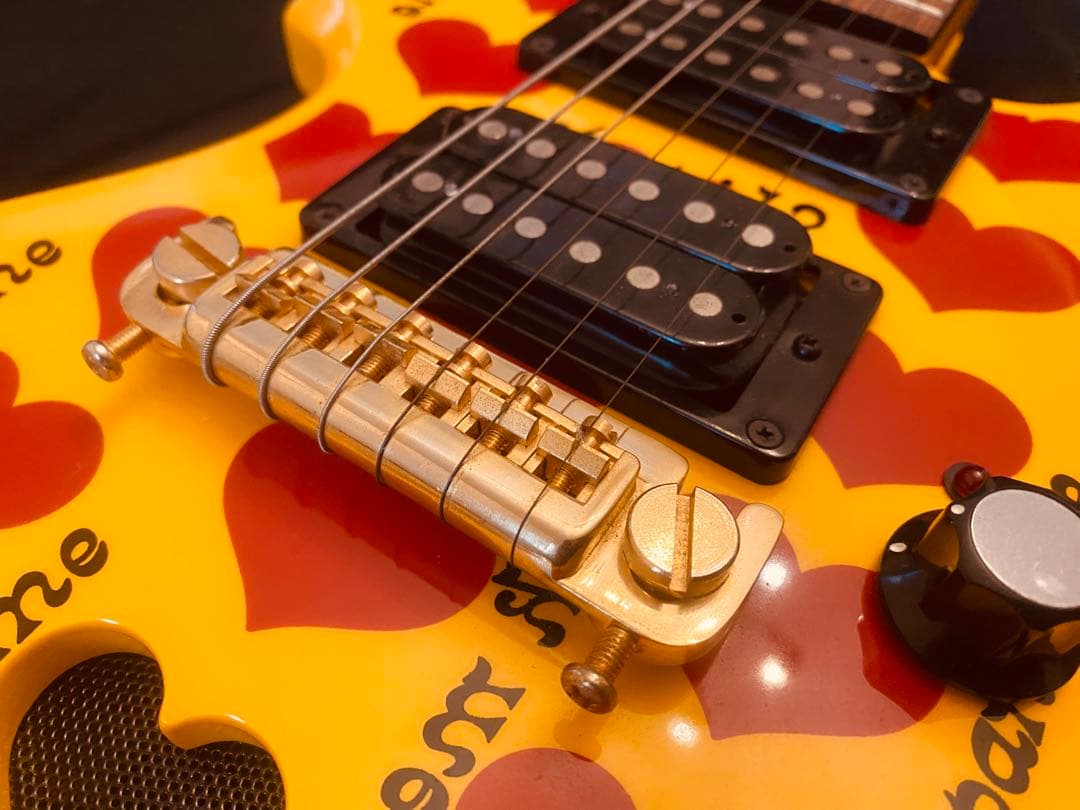 美品★BURNY Fernandes hide イエローハートJr. ミニギター