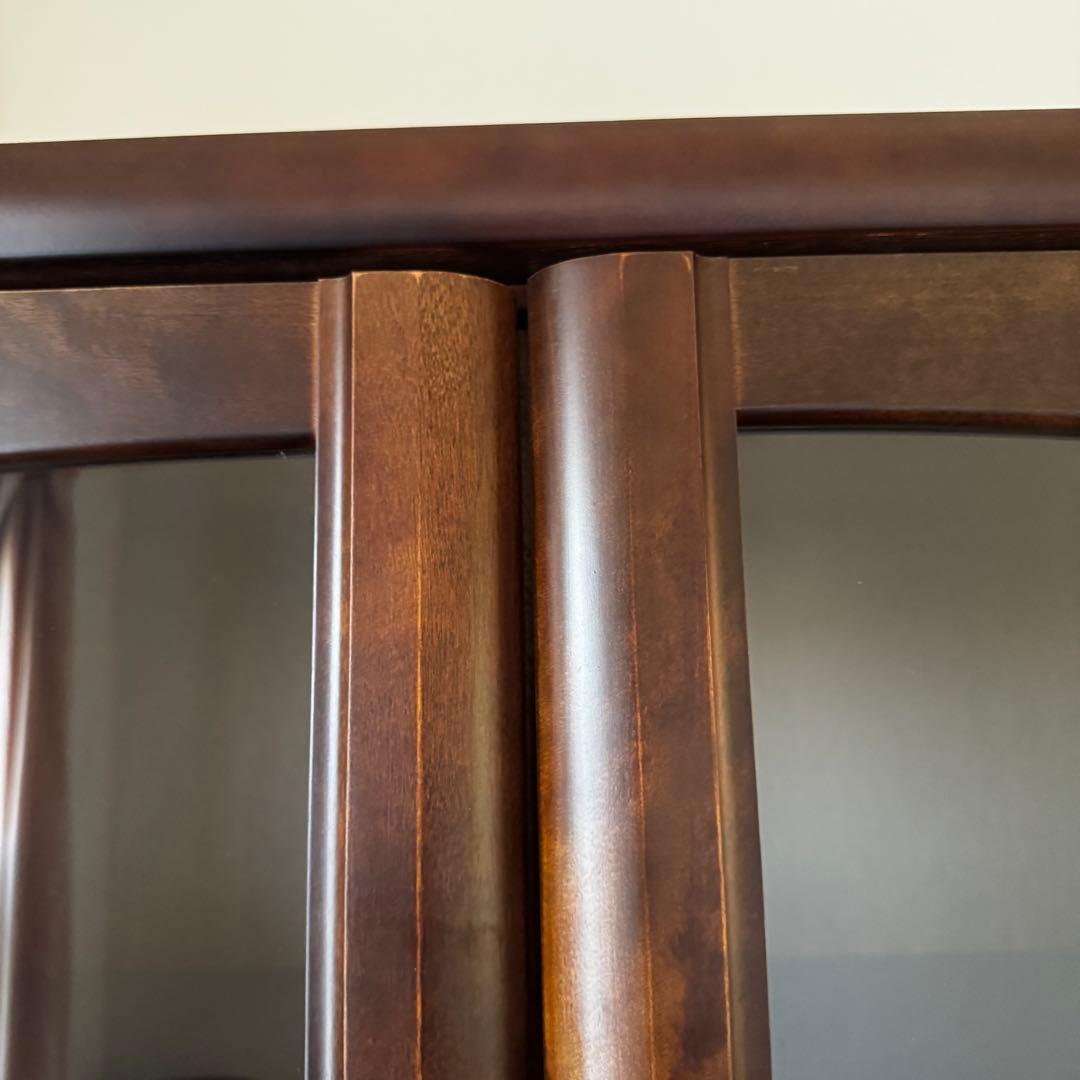 アンティーク ケビント　薬品棚　ガラスキャビネット　ホワイト　シャビー　飾り棚