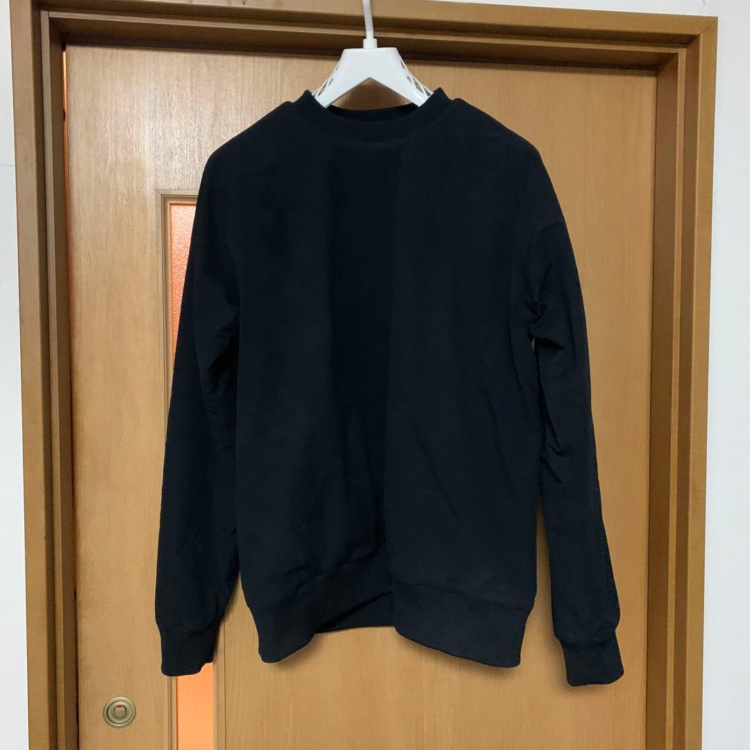 TFW49 プリント 黒 長袖カットソー