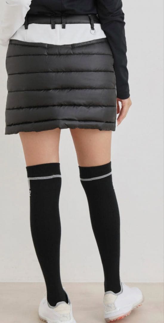 値下げ　新品タグ付き　JUN & ROPE ダウンスカート ブラック M