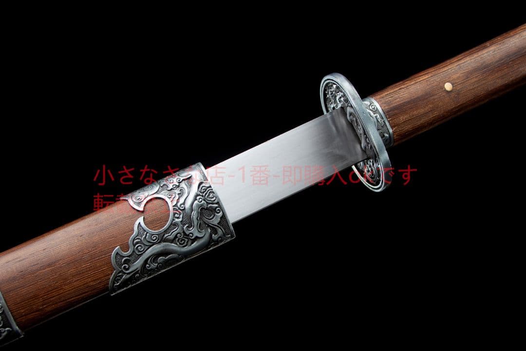 玄墨の苗刀  古兵器 武具 刀装具 日本刀 模造刀 居合刀