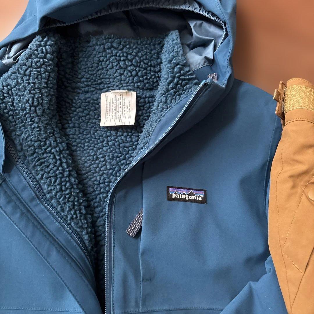 patagonia スキーウェア Mサイズ 青 ベージュ