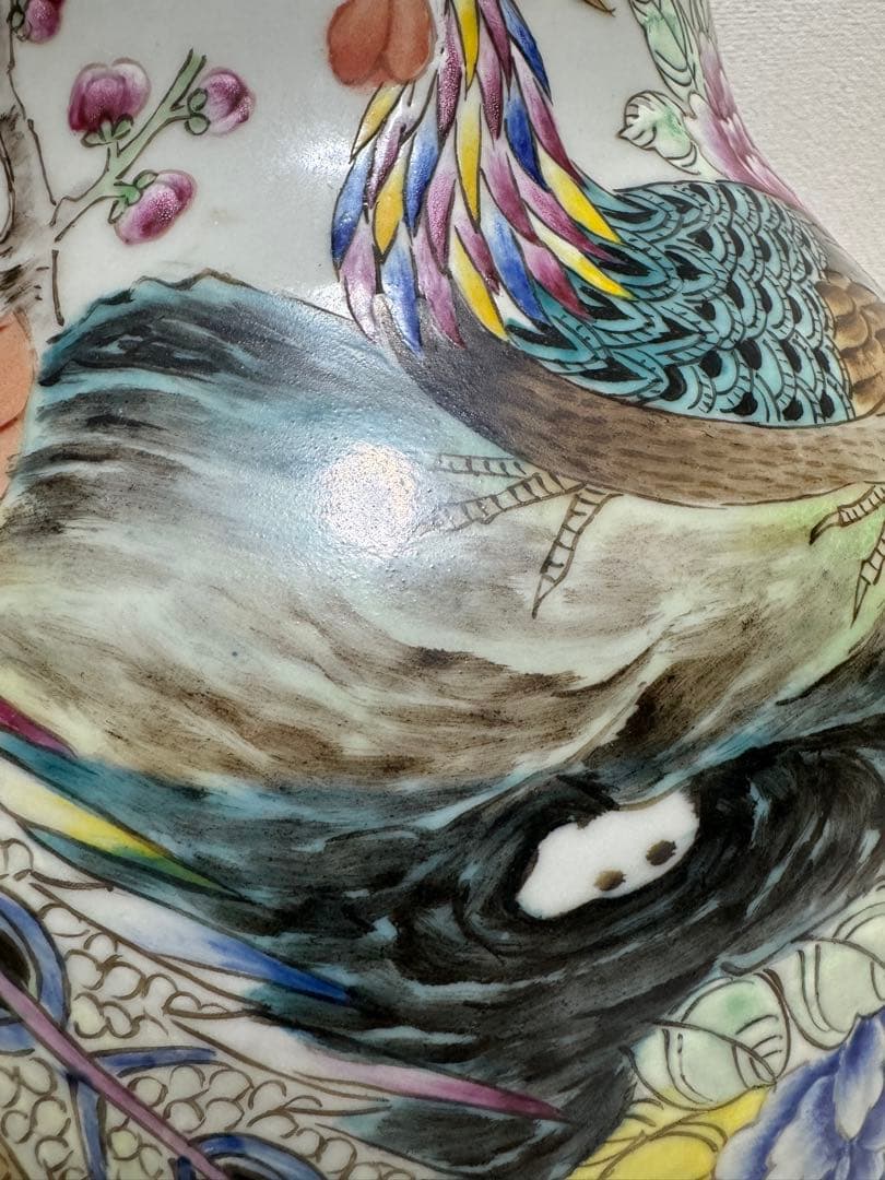 中国美術　花瓶　高さ約84センチ　アンティーク　時代物　工芸品