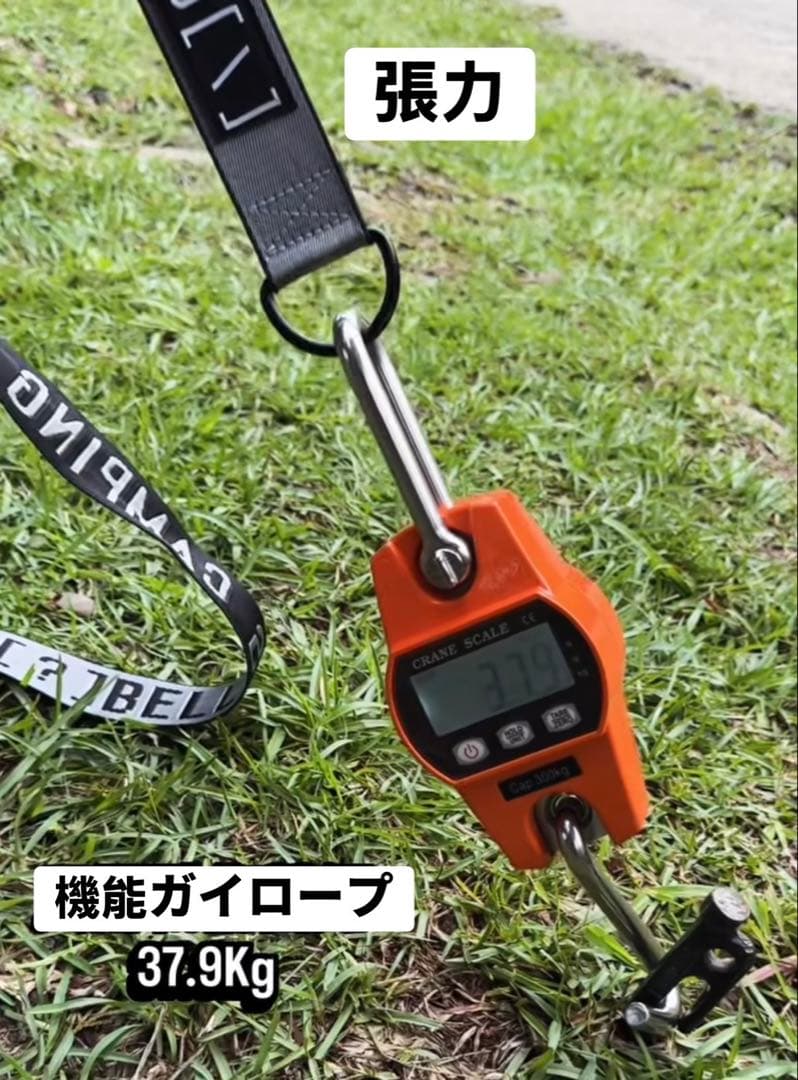 CAMPCORD 機能ガイロープ　台湾ガレージ　アーミーグリーン　４本2セット