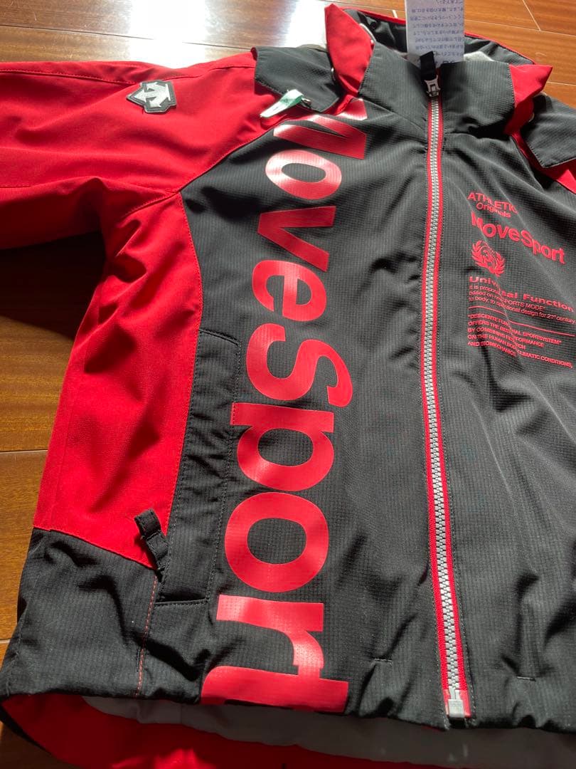 デサント　Move Sport 子ども用スキーウェア 赤/黒