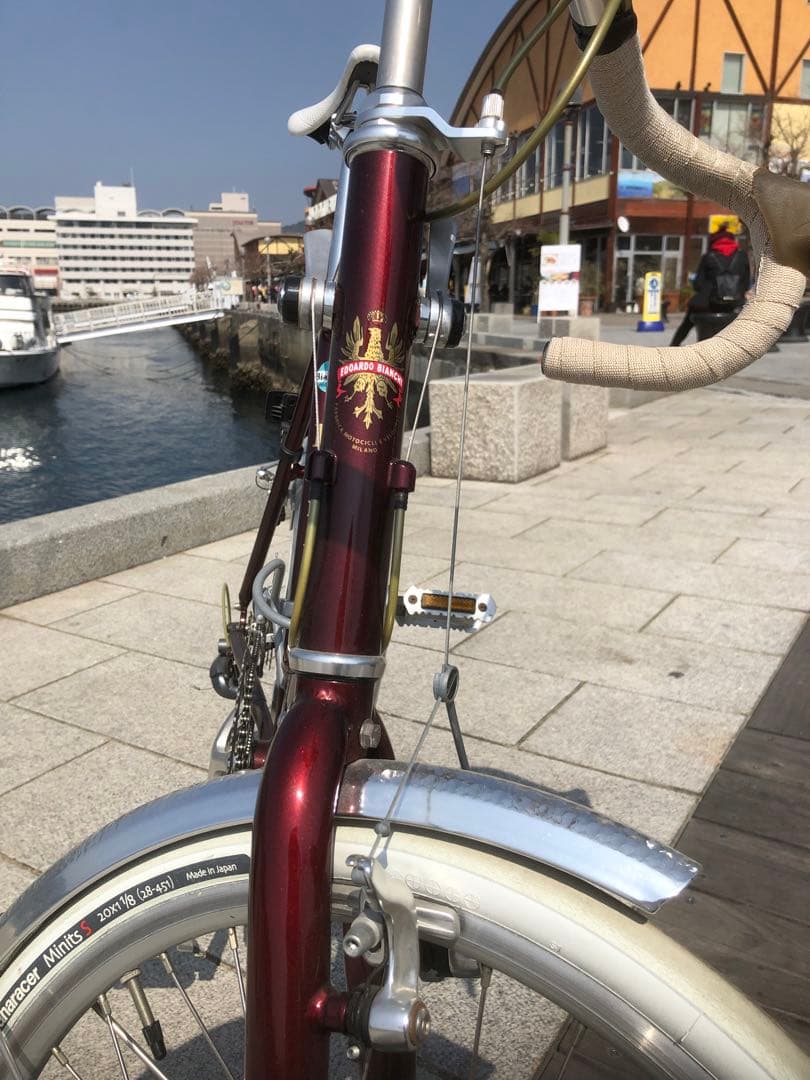 【手渡し・引取り限定】ビアンキ　ミニベロ8