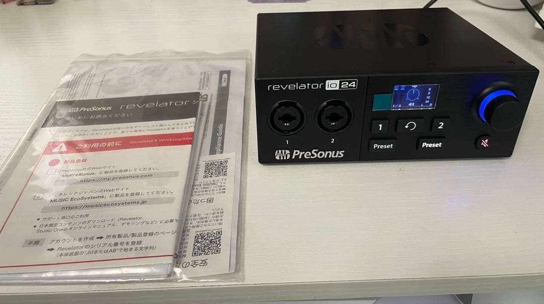 PreSonus revelator io 24 オーディオインターフェース