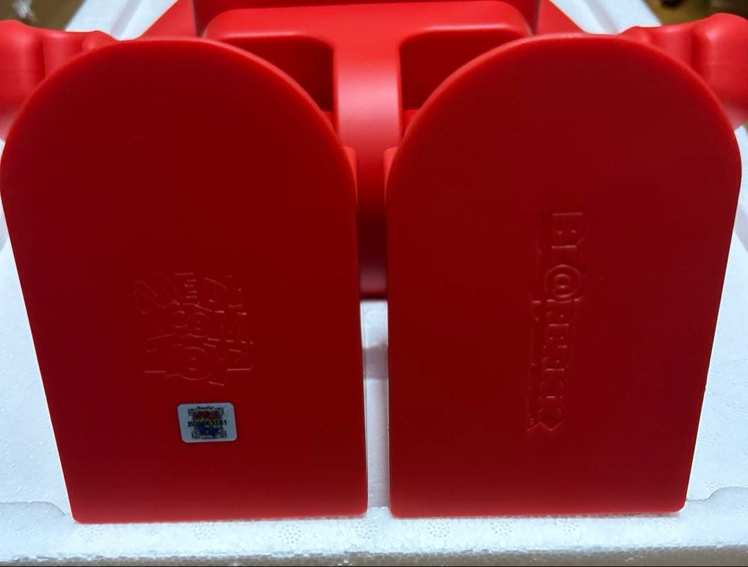 BE@RBRICK UNDERCOVER LOGO RED 1000％