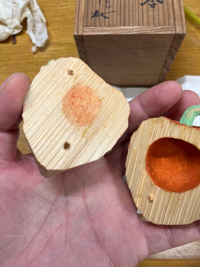 大名家　坂口晴風作　鬼灯香合　稀少　入手困難