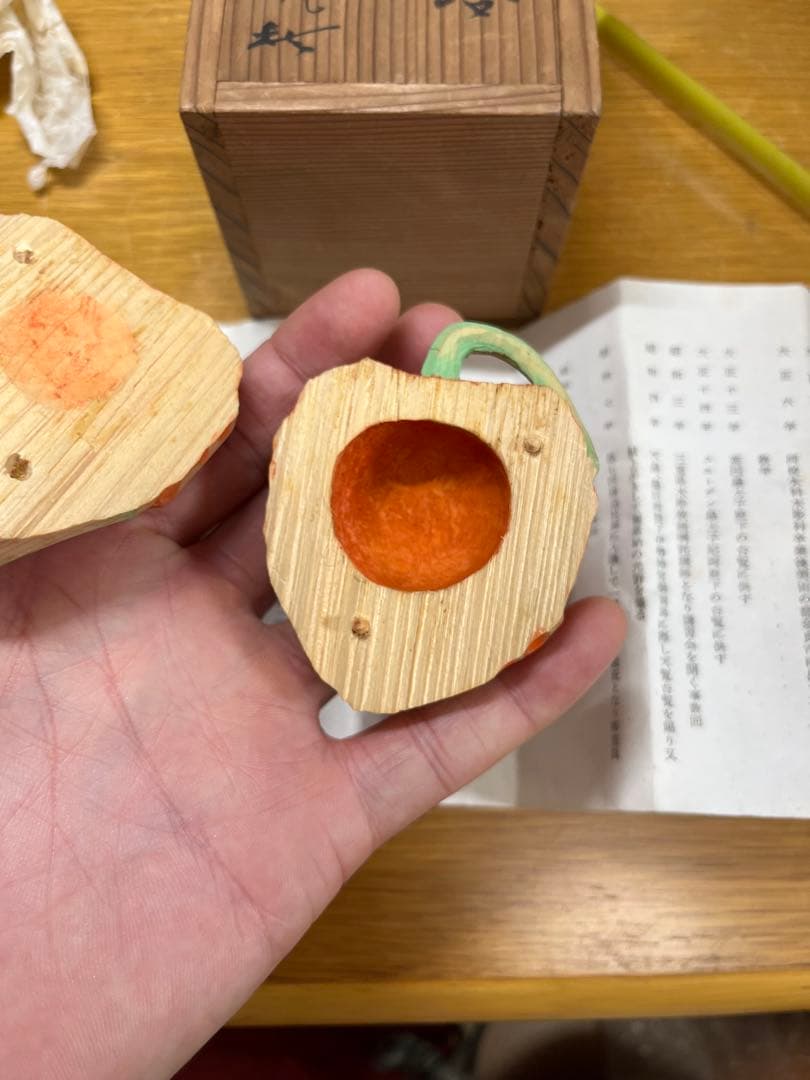 大名家　坂口晴風作　鬼灯香合　稀少　入手困難