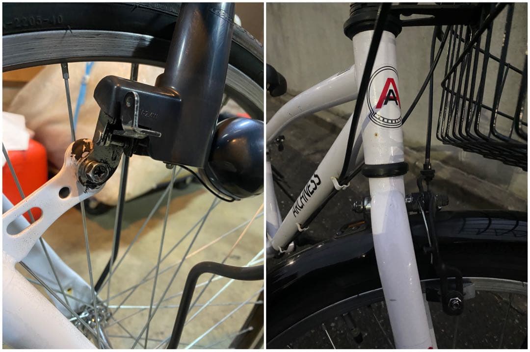 整備済 クロスバイク 自転車 子供 白 24インチ 美品 綺麗 ホワイト