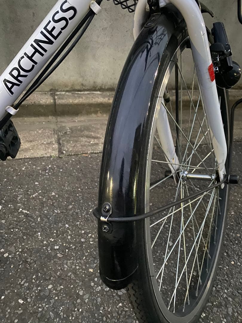 整備済 クロスバイク 自転車 子供 白 24インチ 美品 綺麗 ホワイト