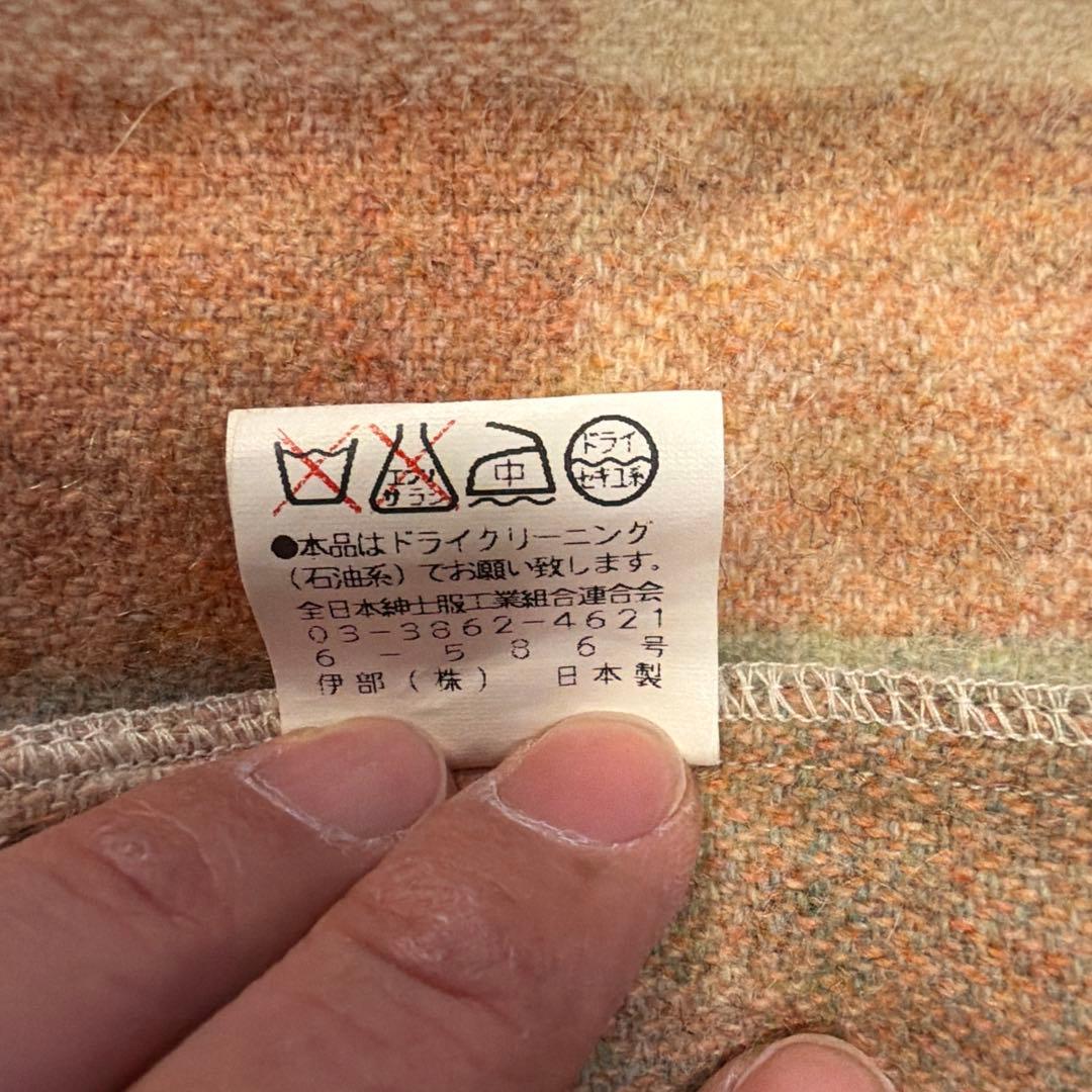 シナコバ SINA COVA フランネル チェック ウールアルパカ シャツ 美品