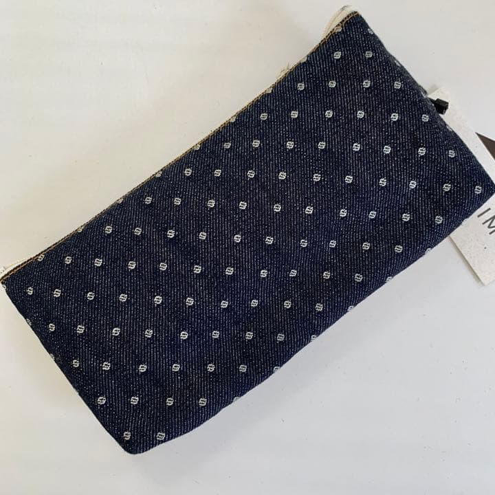 廃番 UNITED BEES ラインペンケースL 岡山デニム