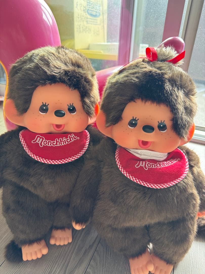 プレミアムスタンダード やわらかモンチッチ ブラウン Lサイズ 男の子女の子ペア