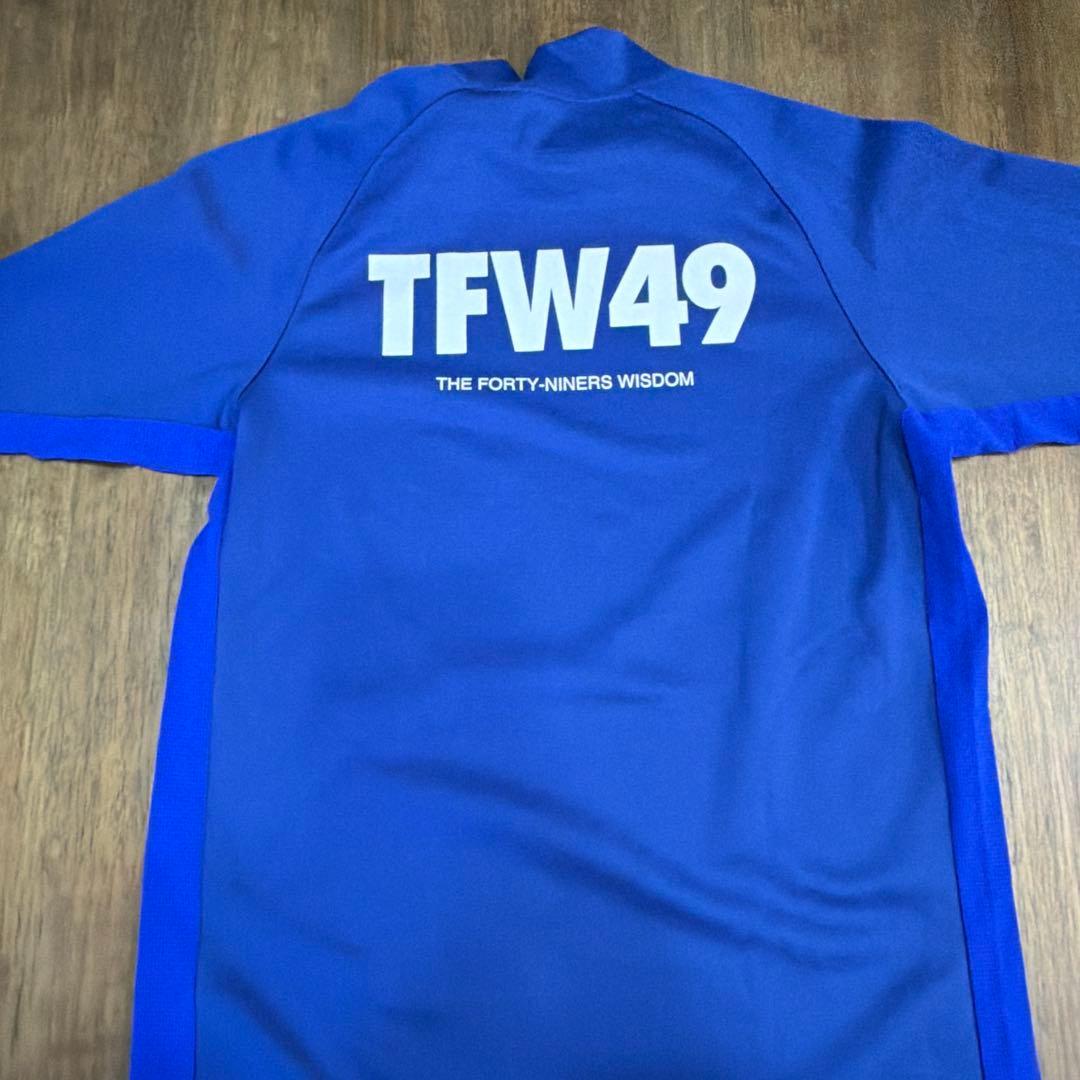 TFW49 青色 長袖ハイネックシャツ Mサイズ