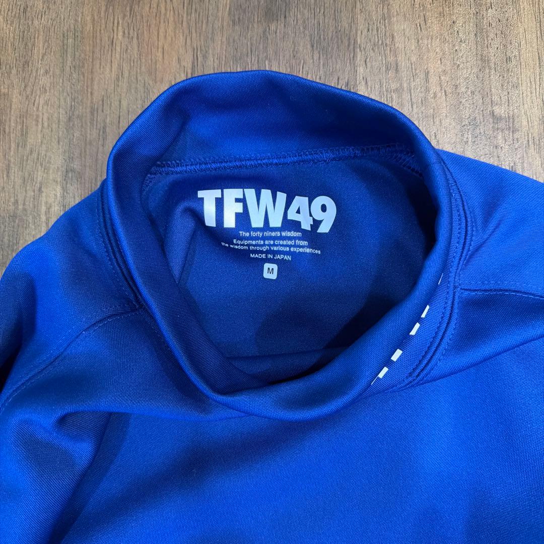 TFW49 青色 長袖ハイネックシャツ Mサイズ
