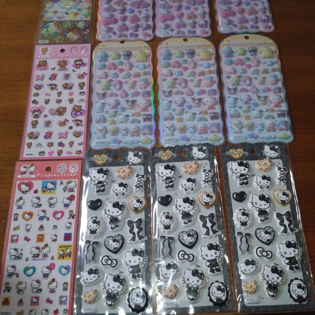 サンリオ ハローキティ・ウサハナ ぷっくりシール まとめ売り 未使用