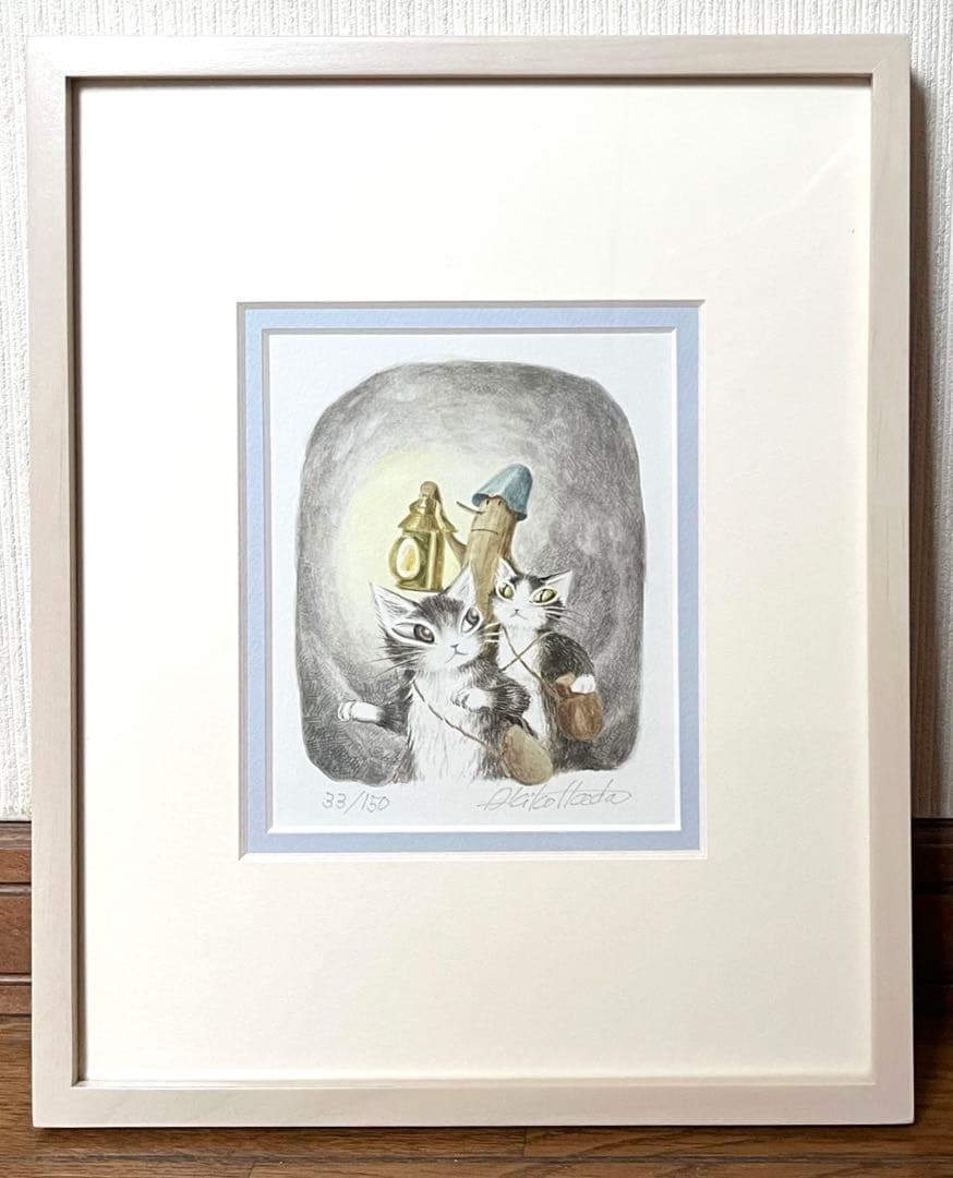 ✨希少✨ わちふぃーるど ダヤン 版画　ダヤン、クラヤミの国へ