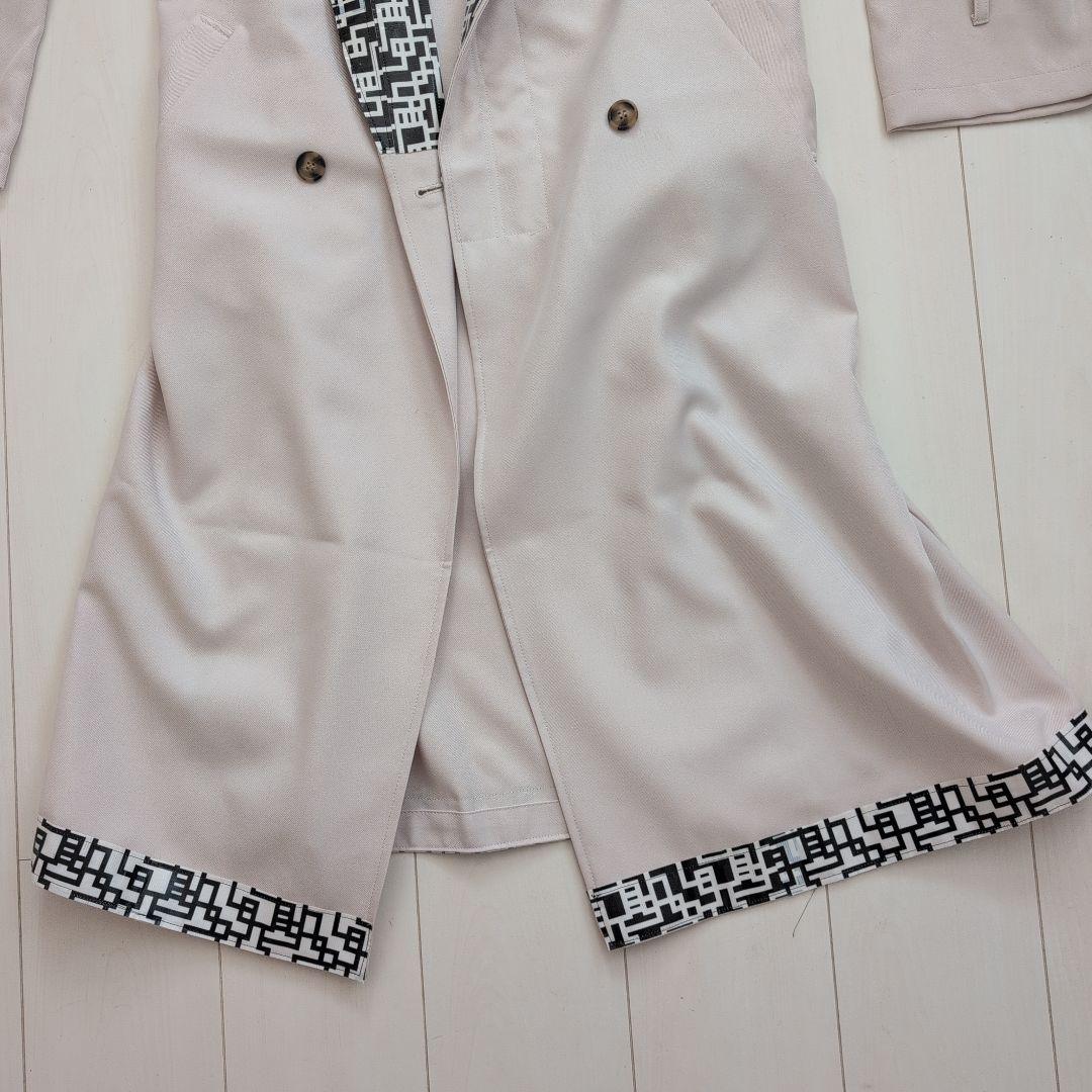 布袋寅泰　ハンドメイドコート　Ｇ柄養生テープ使用　Lサイズ