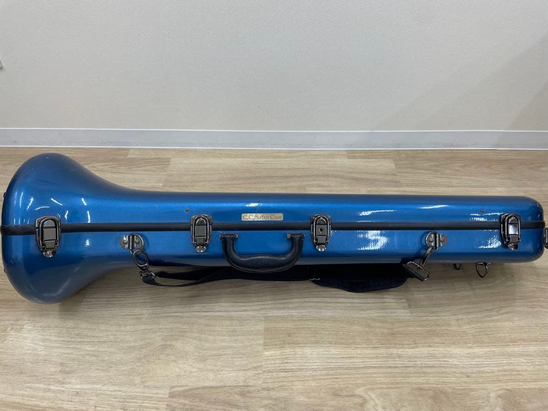 【12/16まで大幅値下げ中】CCシャイニーケース　トロンボーン　青ブルー