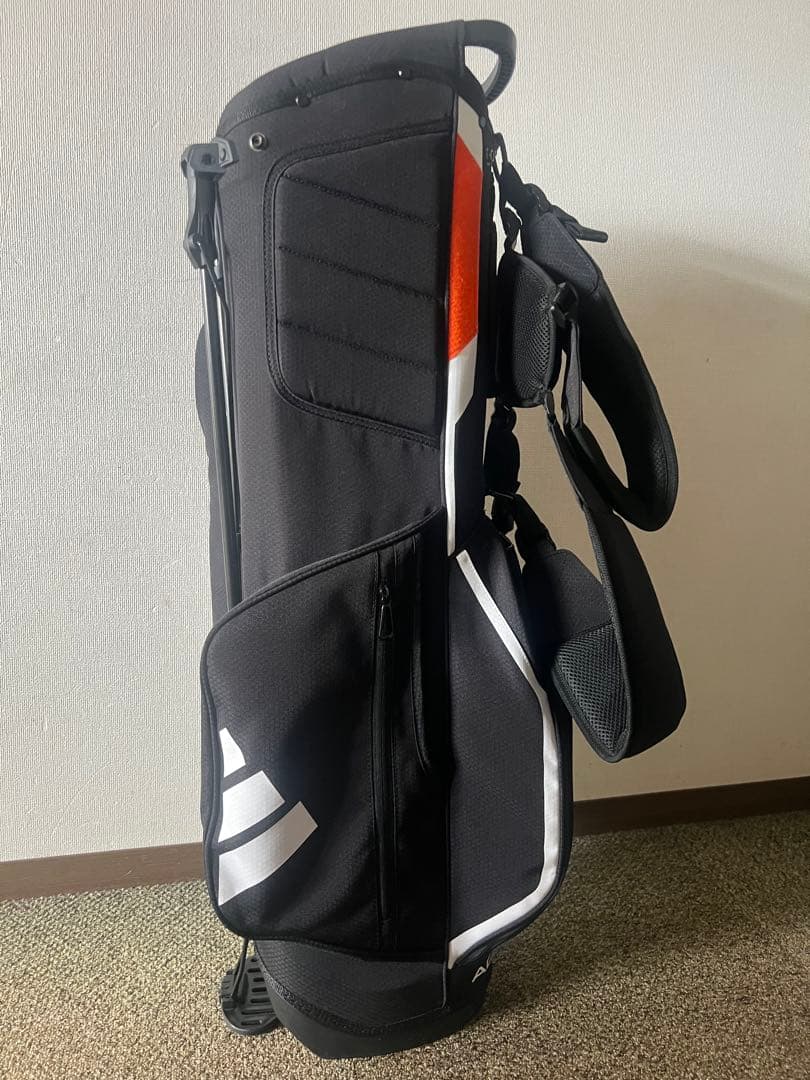 adidas アディダス スタンド式 スリムキャディバッグ【ブラック】