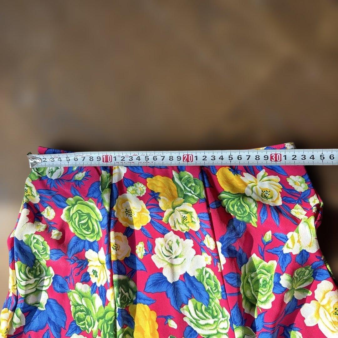 フラメンコ スカート 紫と花柄三点セットアップ