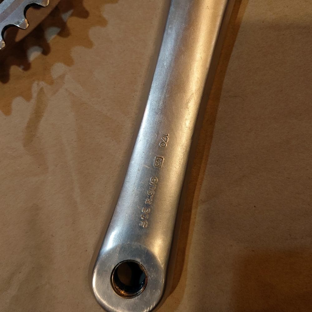 再再値下げ カンパニョーロcレコ期アテナ クランクセット170mm 52/42T