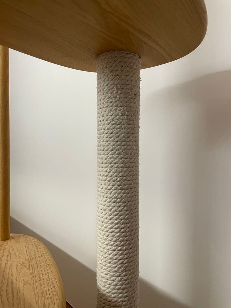 カリモク　木製　3段キャットタワー