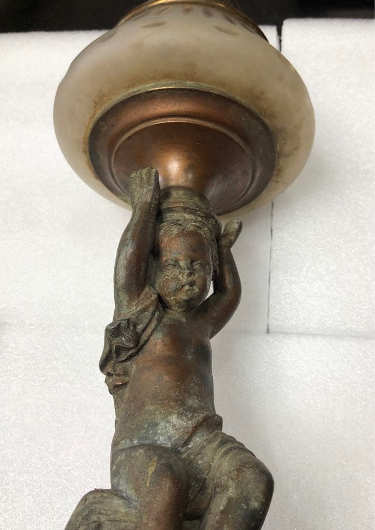 明治〜大正レトロ　オイルランプ アンティーク