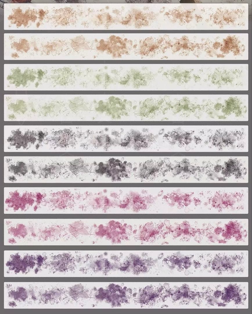 小白家文創《染花落》海外マスキングテープ　マステ 【2211】