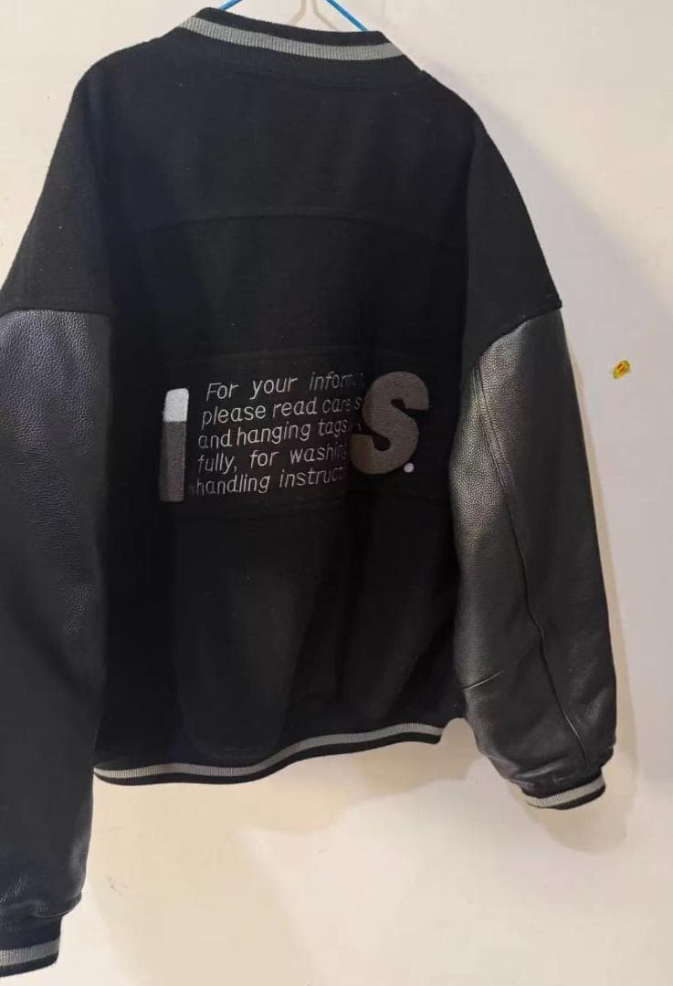 即日発送 issey miyake ブラック レザースリーブ ジャケット M