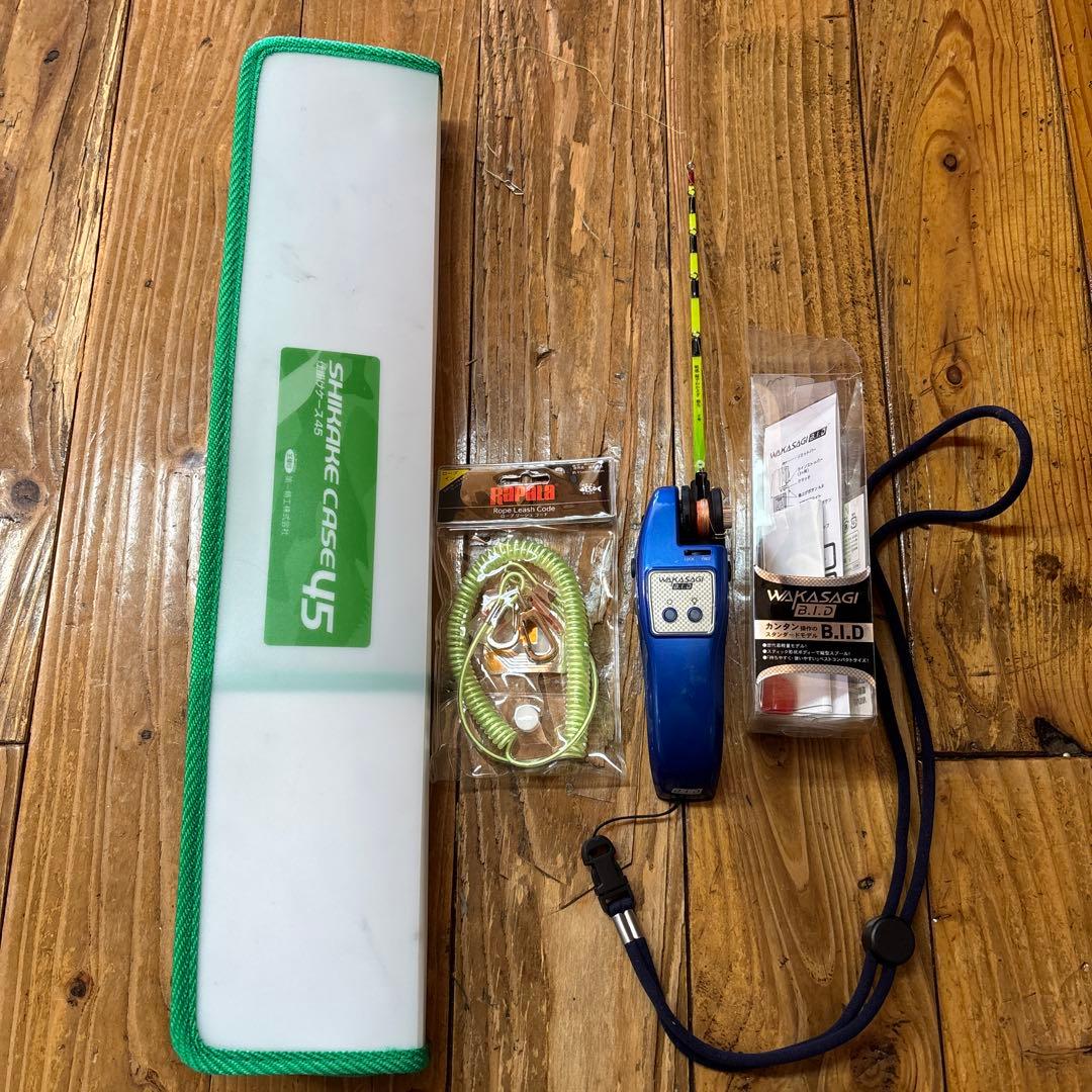 わかさぎ専用電動リール　竿　ストラップ　コード　ケース付き　まとめ売り
