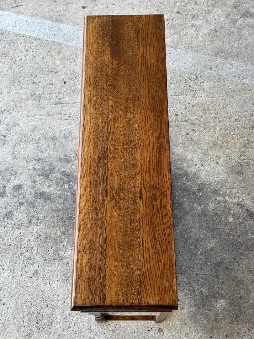 英国アンティークコンソールテーブル ホールテーブル 木製 オーク材 イギリス