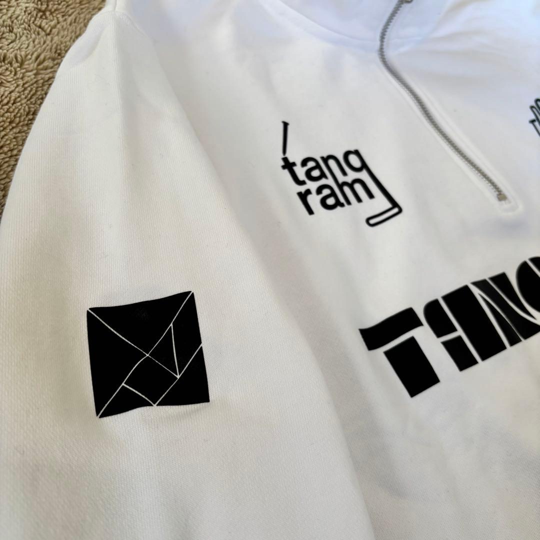 TANGRAM タングラム ハーフジップスエット 白 Mサイズ
