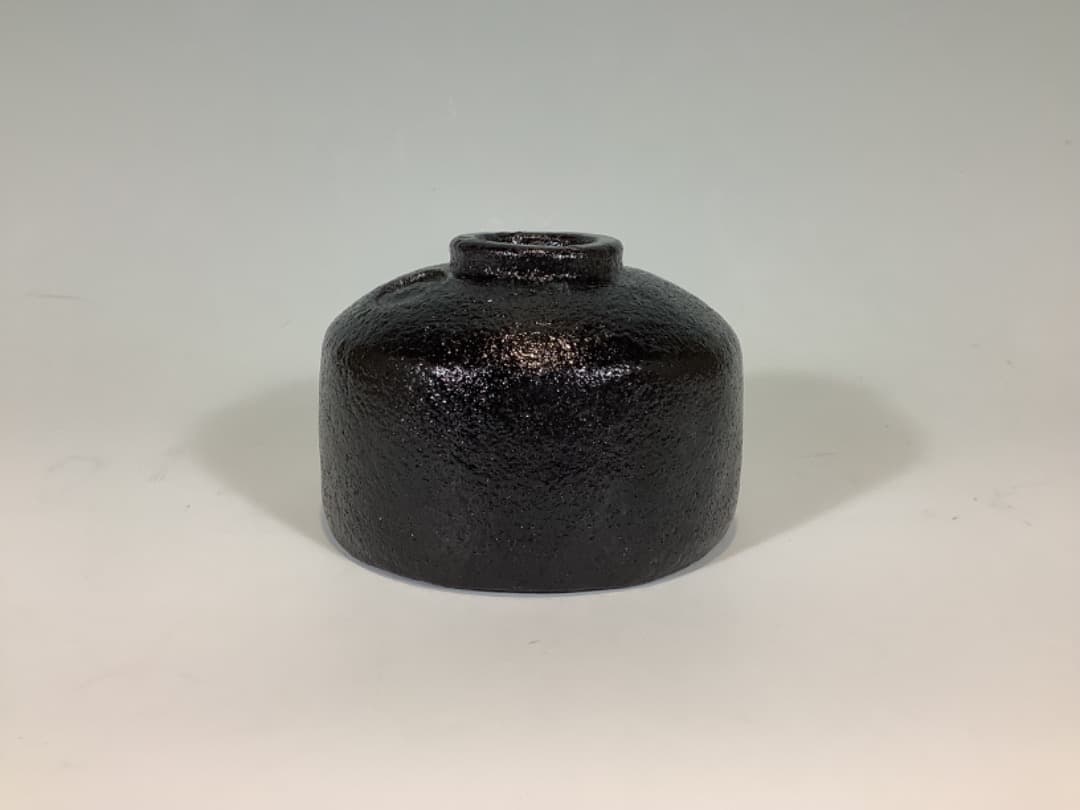 黒楽茶碗　小川長楽作
