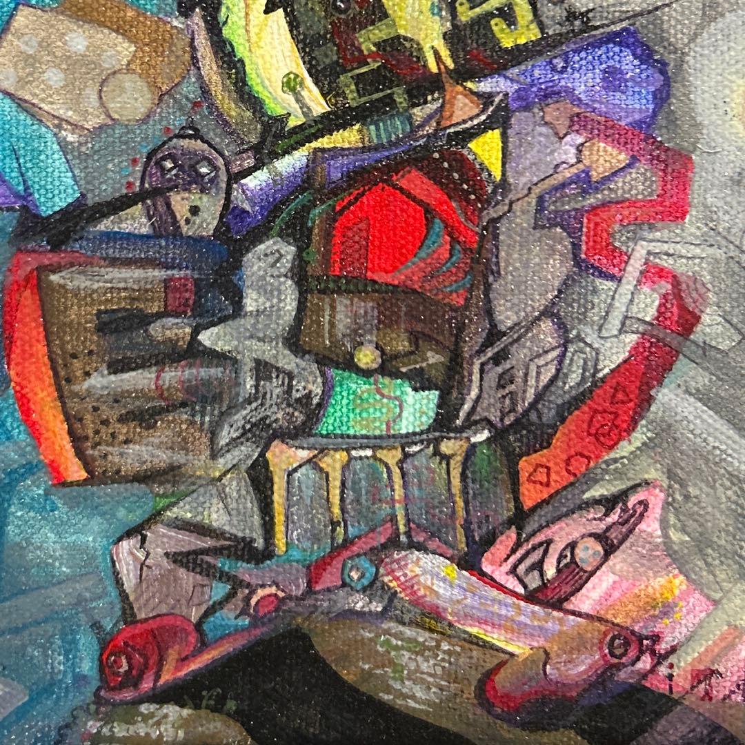 日食の火　アクリル画