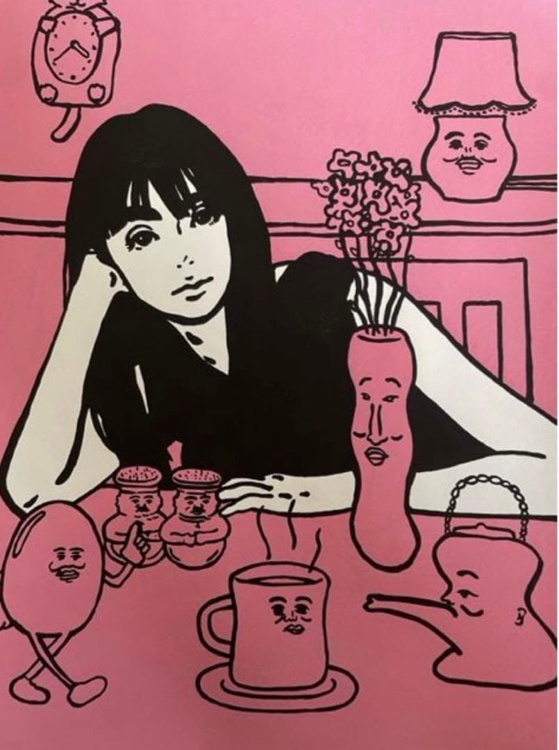 KYNE  3 ガシュ水彩画