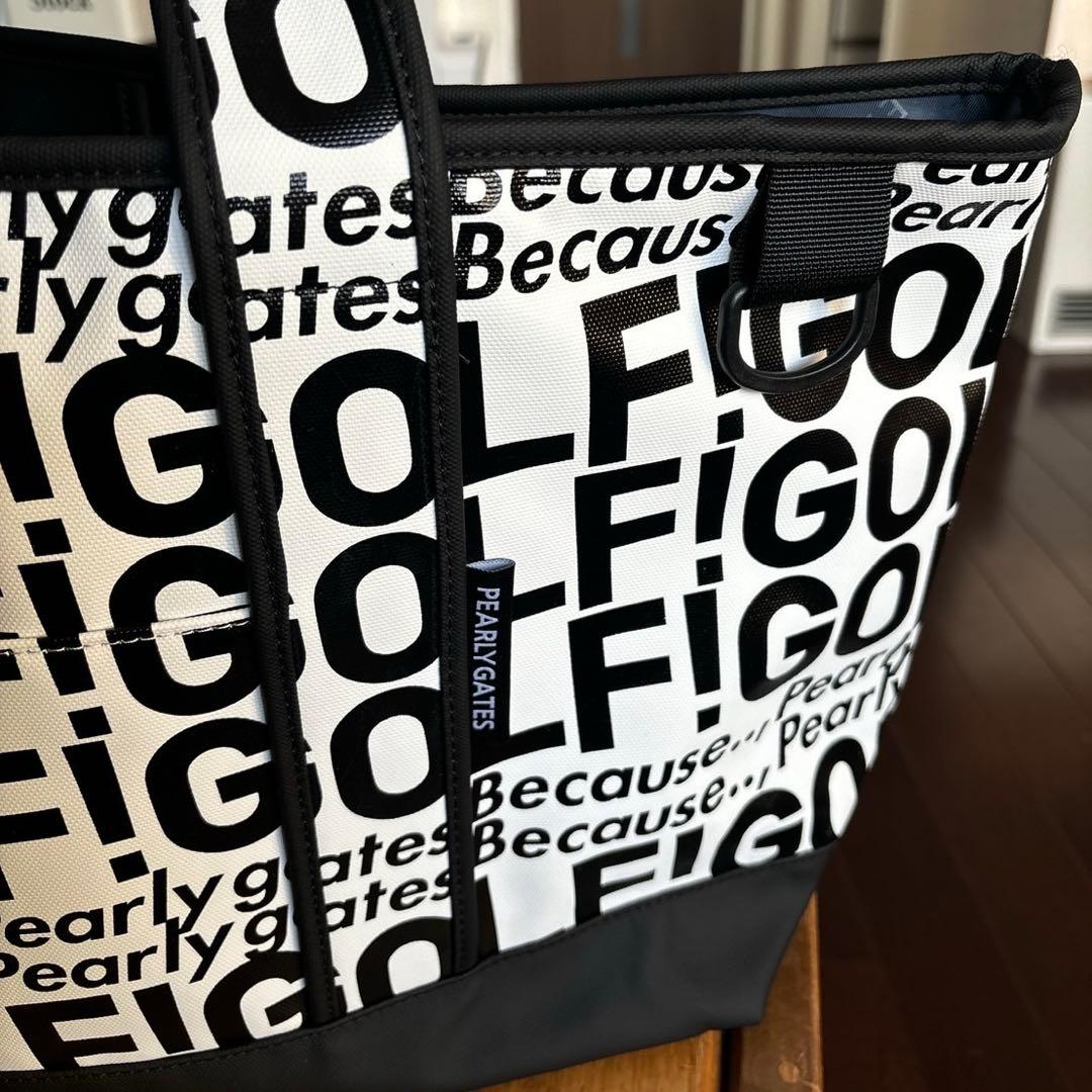 パーリーゲイツ　PGGゴルフロゴロッカーBAGブラック×ホワイト