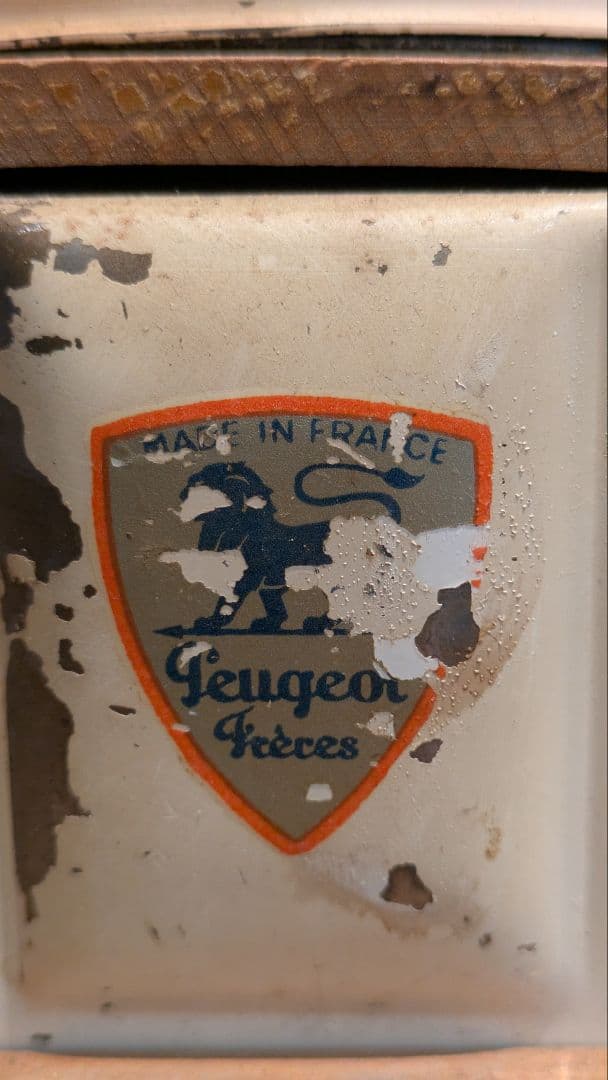 【実働品】【オーバーホール済】フランスアンティーク　プジョー　メタルコーヒーミル