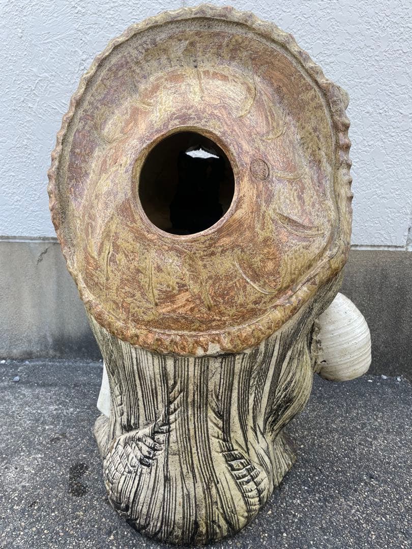 信楽焼　狸庵　大狸　たぬき　高さ72㎝　置物　アンティーク