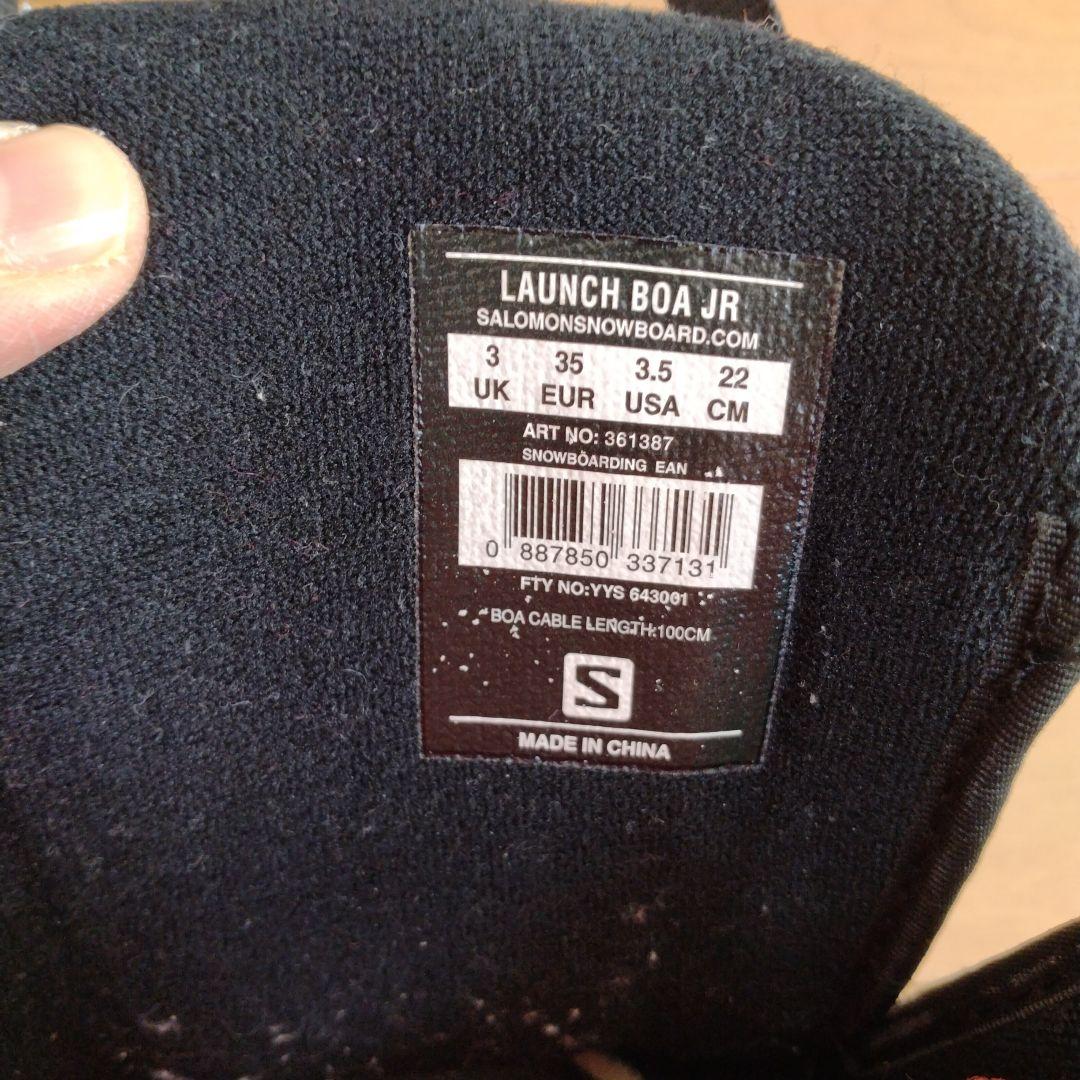 Salomon スノーボードブーツ22cm　ジュニア　LAUNCH BOR
