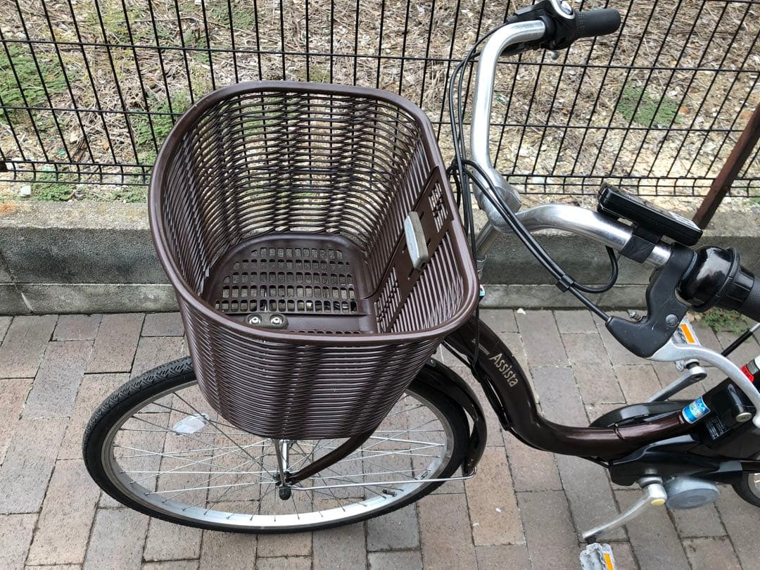 整備点検済み　電動アシスト自転車 ブリヂストンアシスタ　26インチ　ブラウン