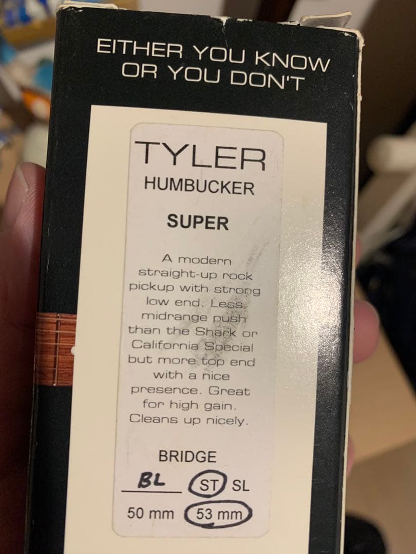 JAMES TYLER ELECTRIC MAXIMUM TONE ピックアップ