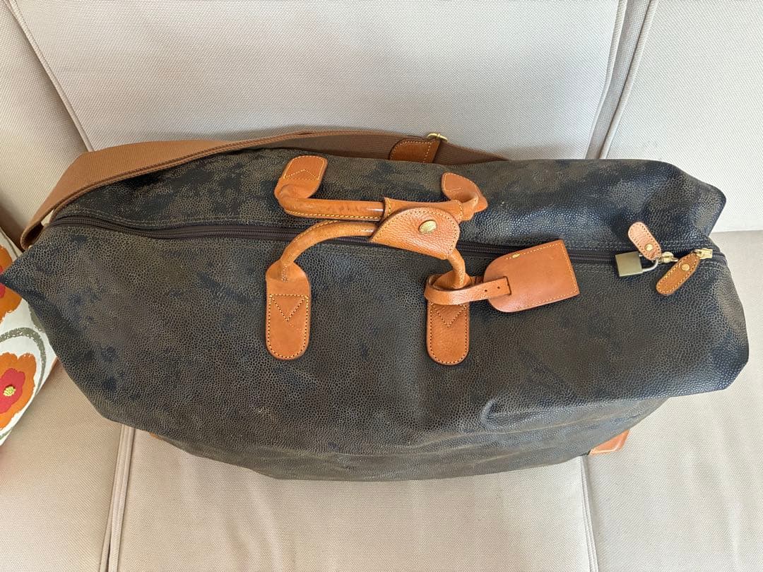 BRIC'Sブリックス　レザー ボストンバッグ　イタリア　大容量　シボ革　レトロ