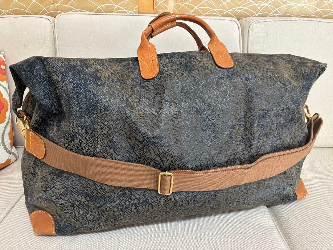 BRIC'Sブリックス　レザー ボストンバッグ　イタリア　大容量　シボ革　レトロ