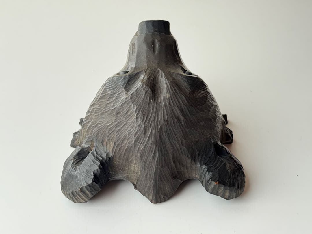 木彫り熊 お面 マスク 顔 昭和レトロ 熊 アイヌ 壁掛け 北海道