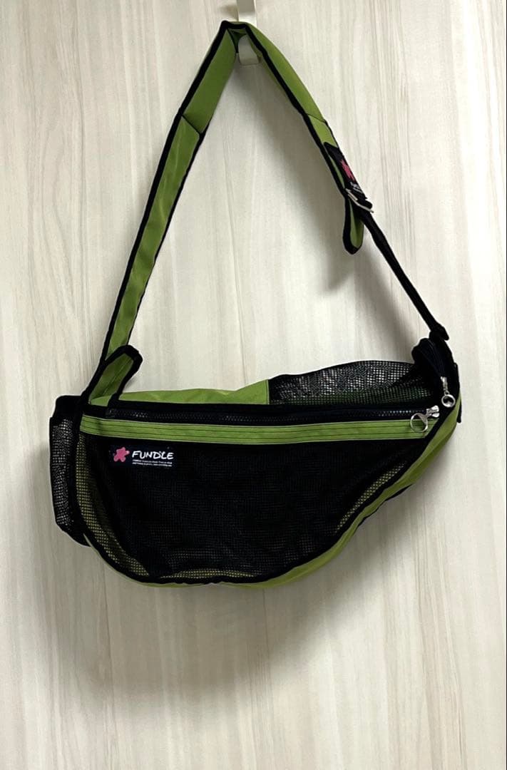 ファンドル　ペットスリング　メッシュ　キャリーバッグ　ショルダー　シースルー