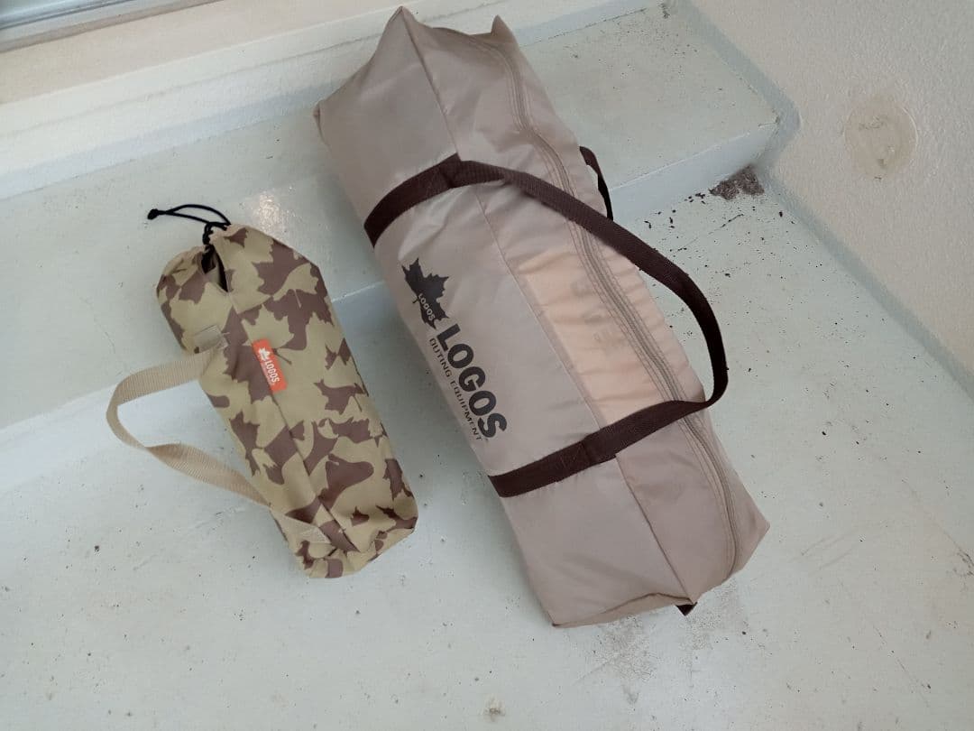 ロゴスツーリングテントとチェアのセット